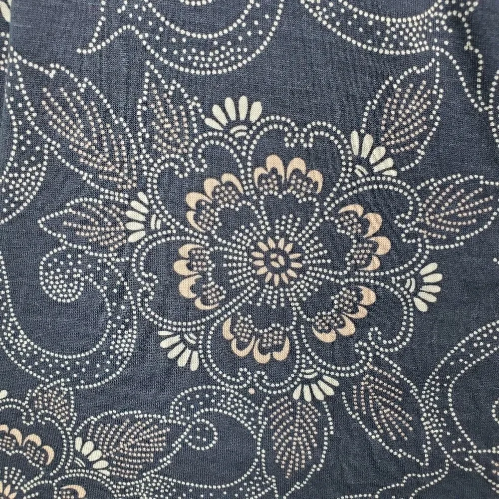 Ann Taylor Loft Outlet Sleeveless Blouson Tie Shoulder Floral Dress Size Medium - Picture 4 of 5